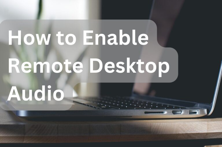 remote desktop audio