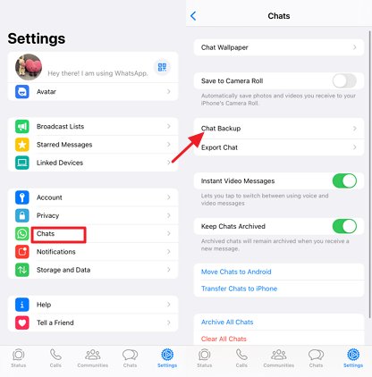 restaurar o histórico de conversas do WhatsApp no iPhone