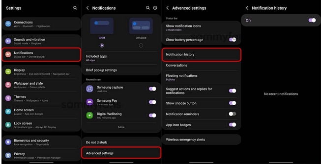 Samsung-notification-history