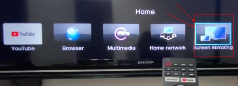 screen mirroring on sharp tv