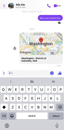 mira tu ubicación de Google Maps en Messenger