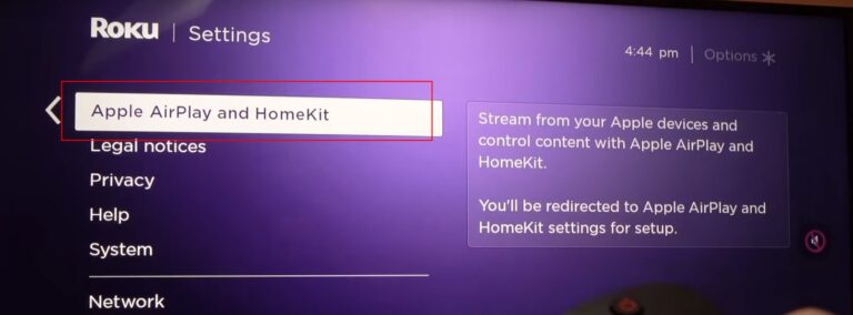 select apple airplay and homekit