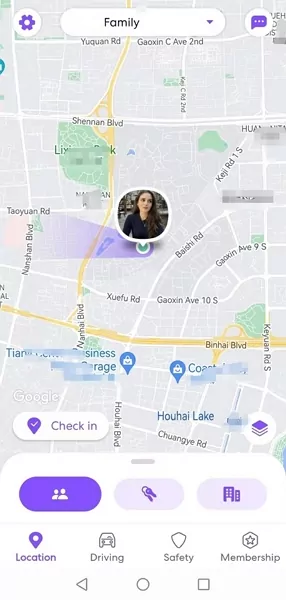 shared locaiton on Life360