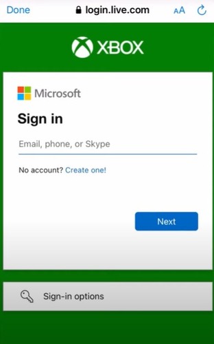 log in Xbox account on Xbox Cloud Gaming