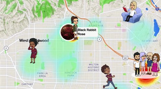 comprueba el mapa de Snapchat