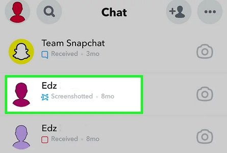 tap name of Snapchat friend