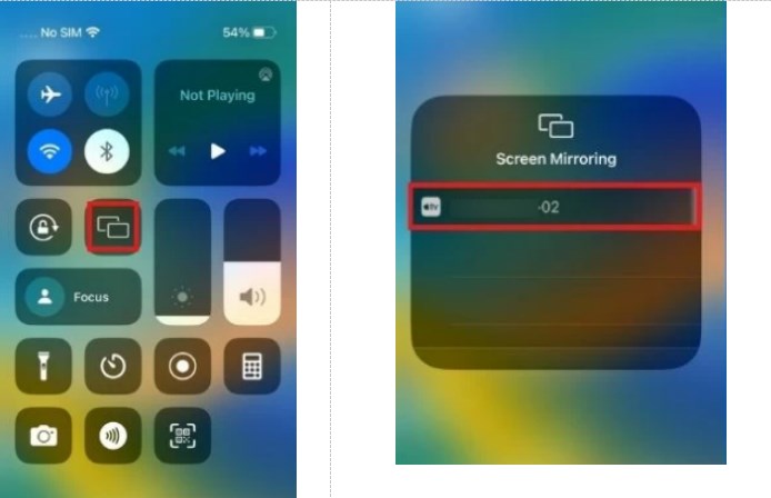 tap screen mirroring