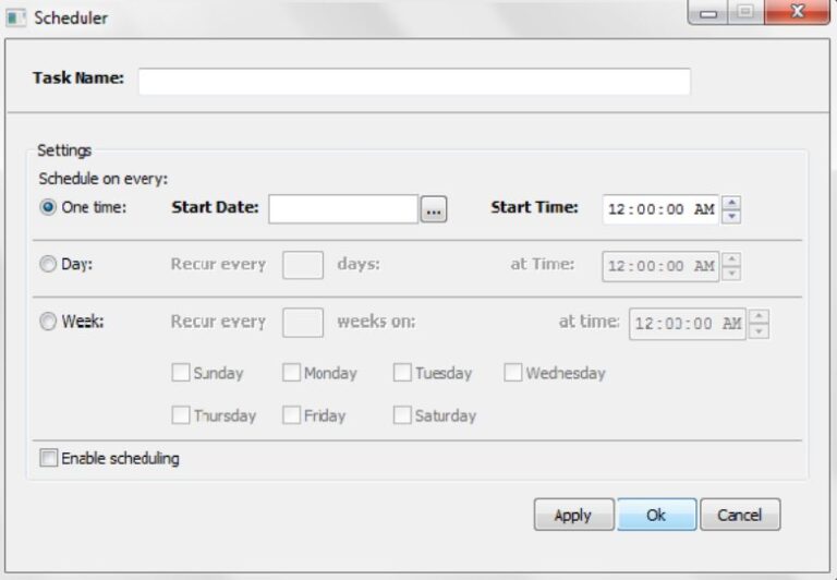 task scheduled gui remotely