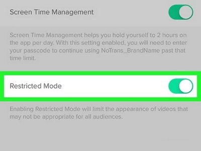 TikTok restricted mode