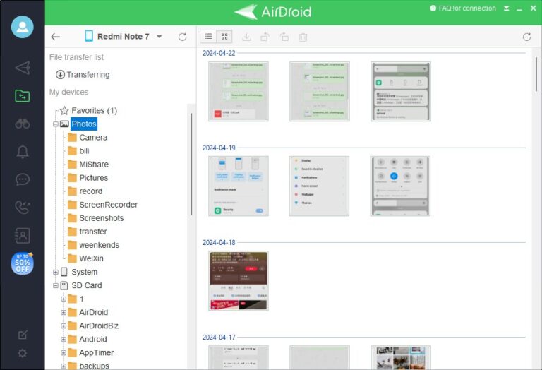 transfira dados de um celular quebrado com o Airdroid Personal