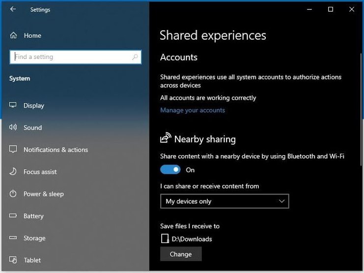 transfer files from pc to pc with nearby sharing