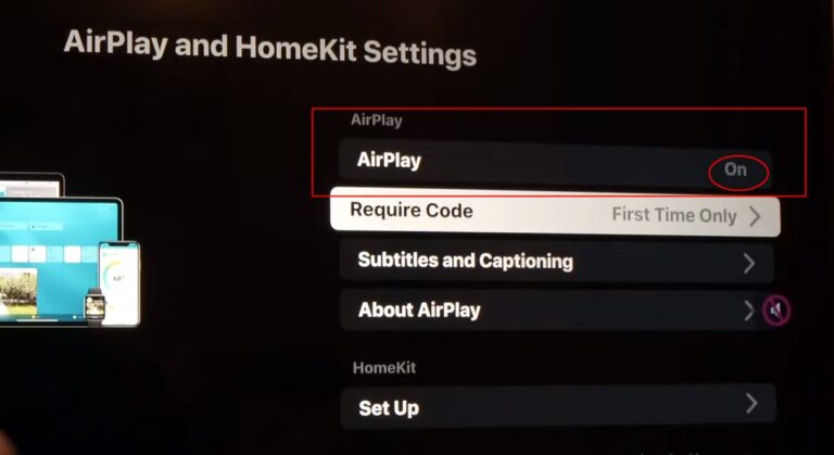 turn on airplay