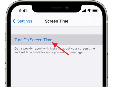 /activez le temps d'écran iPhone