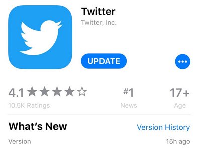 update Twitter