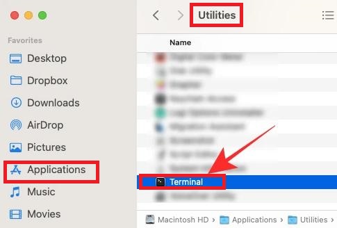 Utilities Terminal