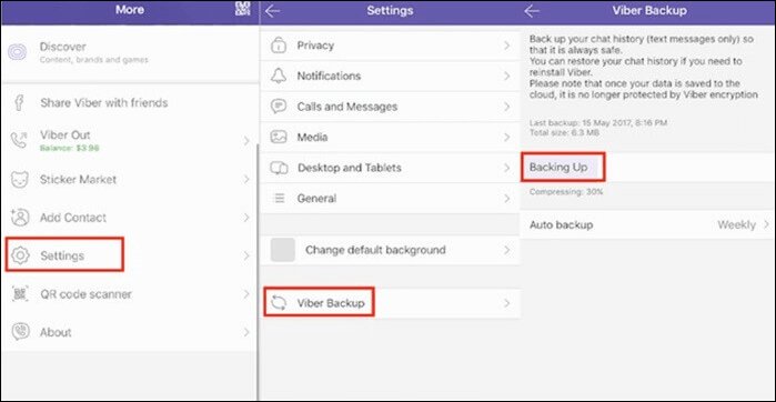 viber backup to cloud