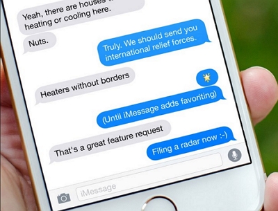 Voir l'historique iMessage