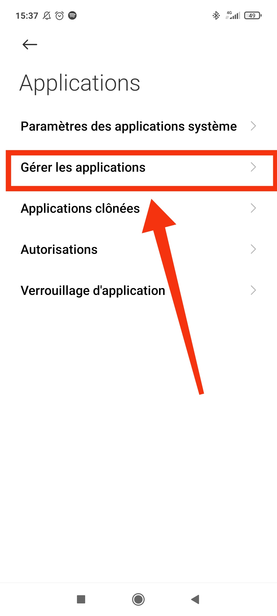 Gérer les applications Xiaomi