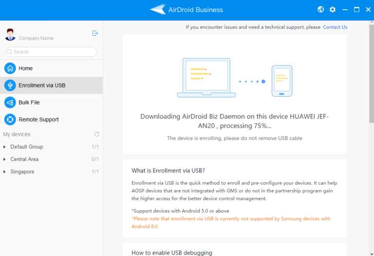 Initiate-the-USB-Enrollment-process