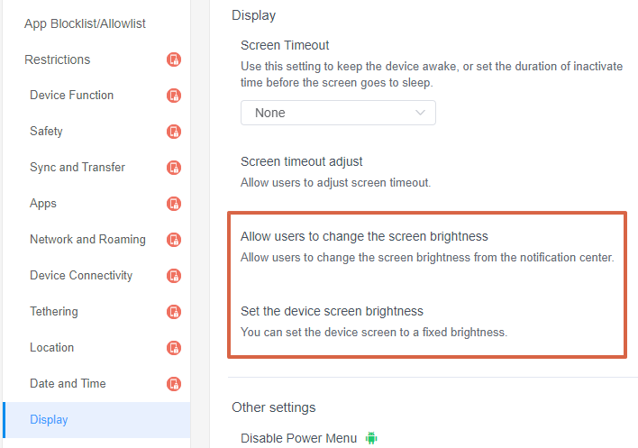 Access-the-Screen-Brightness-Policy