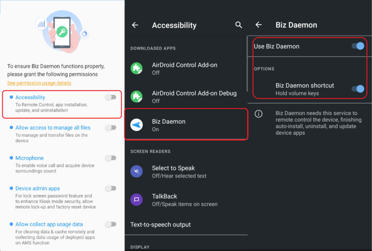 Accessibility on Biz Daemon