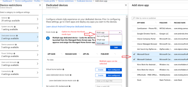 choose apps to add into android kiosk mode1