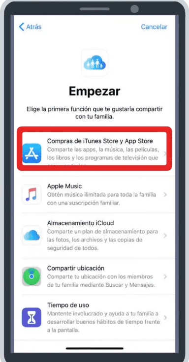 Activar las compras en Itunes Store y App Store