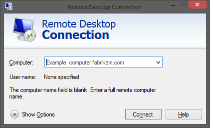 connect to remote computer