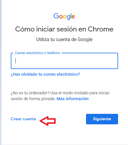 Iniciar sesión en Google.
