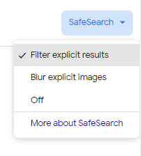 Google セーフサーチ フィルター