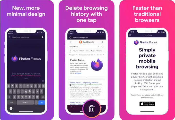 Firefox Focus app