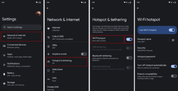 google pixel hotspot configuration1