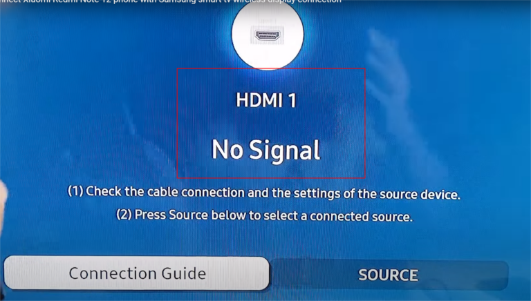 no signal on samsung tv