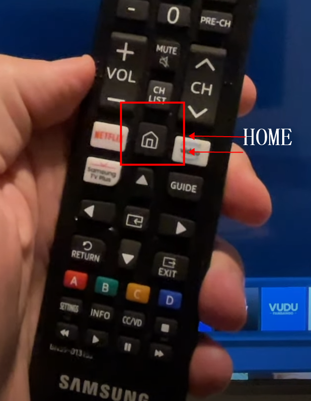 press home button