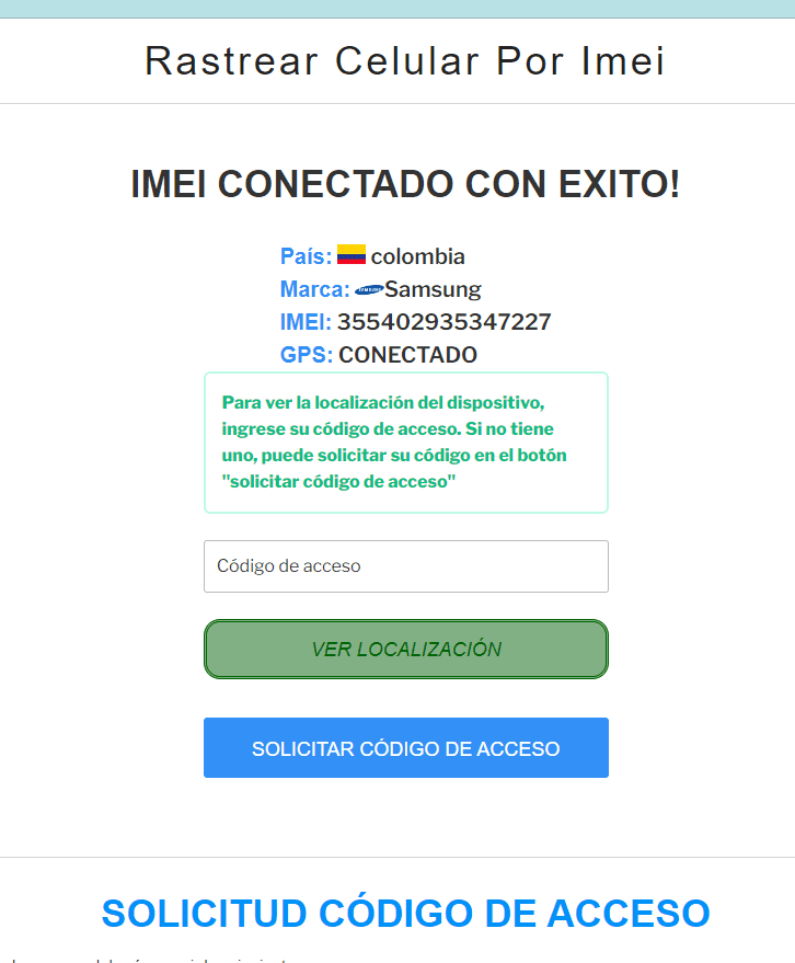 Rastrear celular IMEI