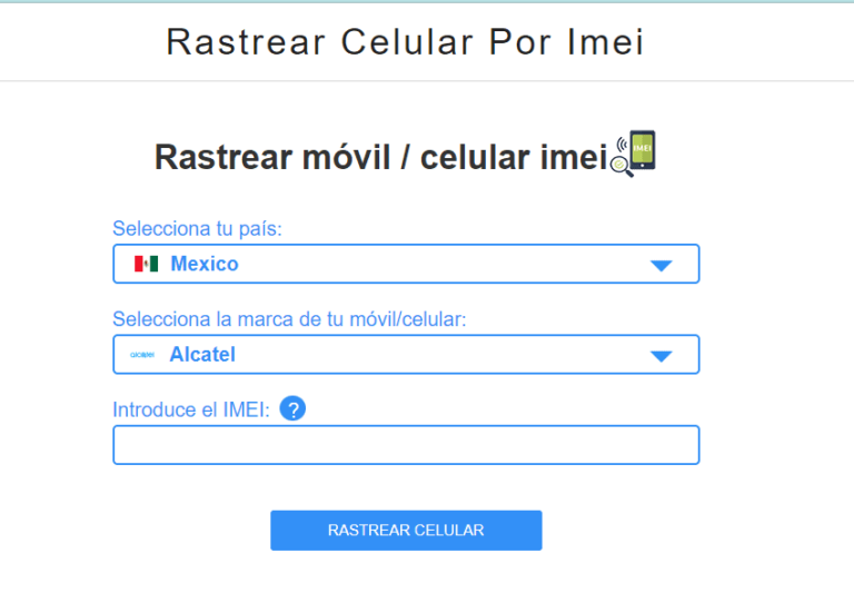 Rastrear movil IMEI