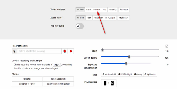 tap browser ip webcam