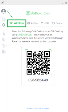 Wireless on AirDroid Cast